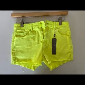 TRACTR "Brittany" girls shorts size 14 bright Yellow